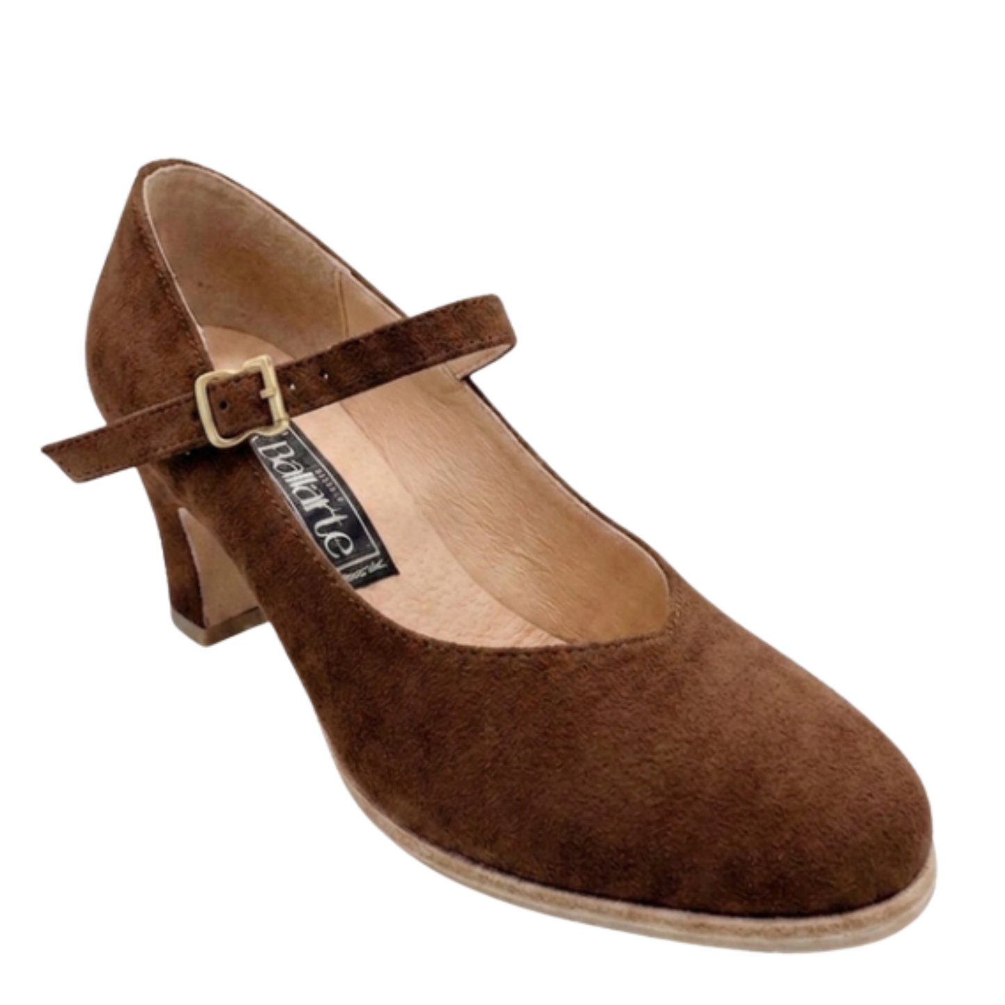 Zapatilla Profesional Folclore Gamuza Chocolate