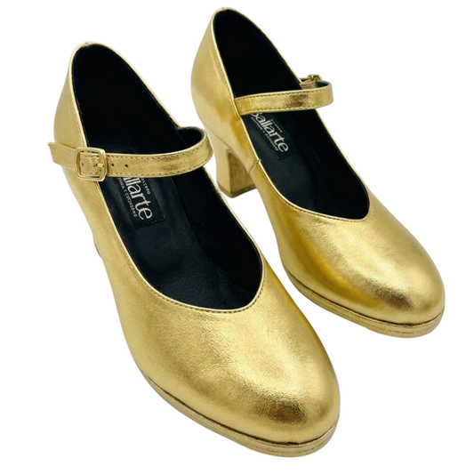 Zapatilla Profesional Folclore Color Dorado