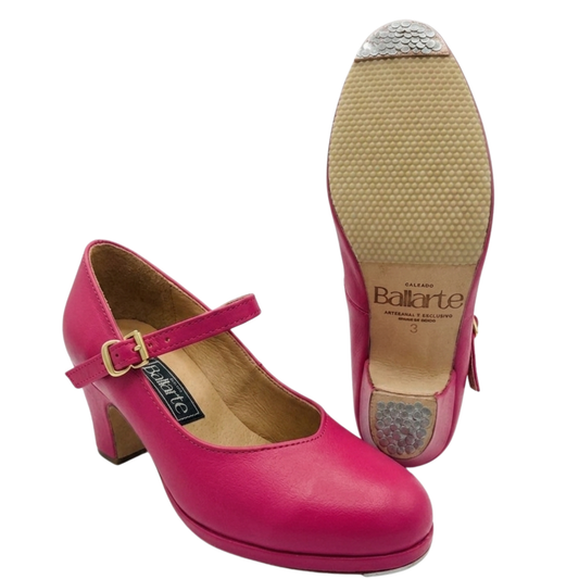 Zapatilla Profesional Folclore Color Rosa Mexicano