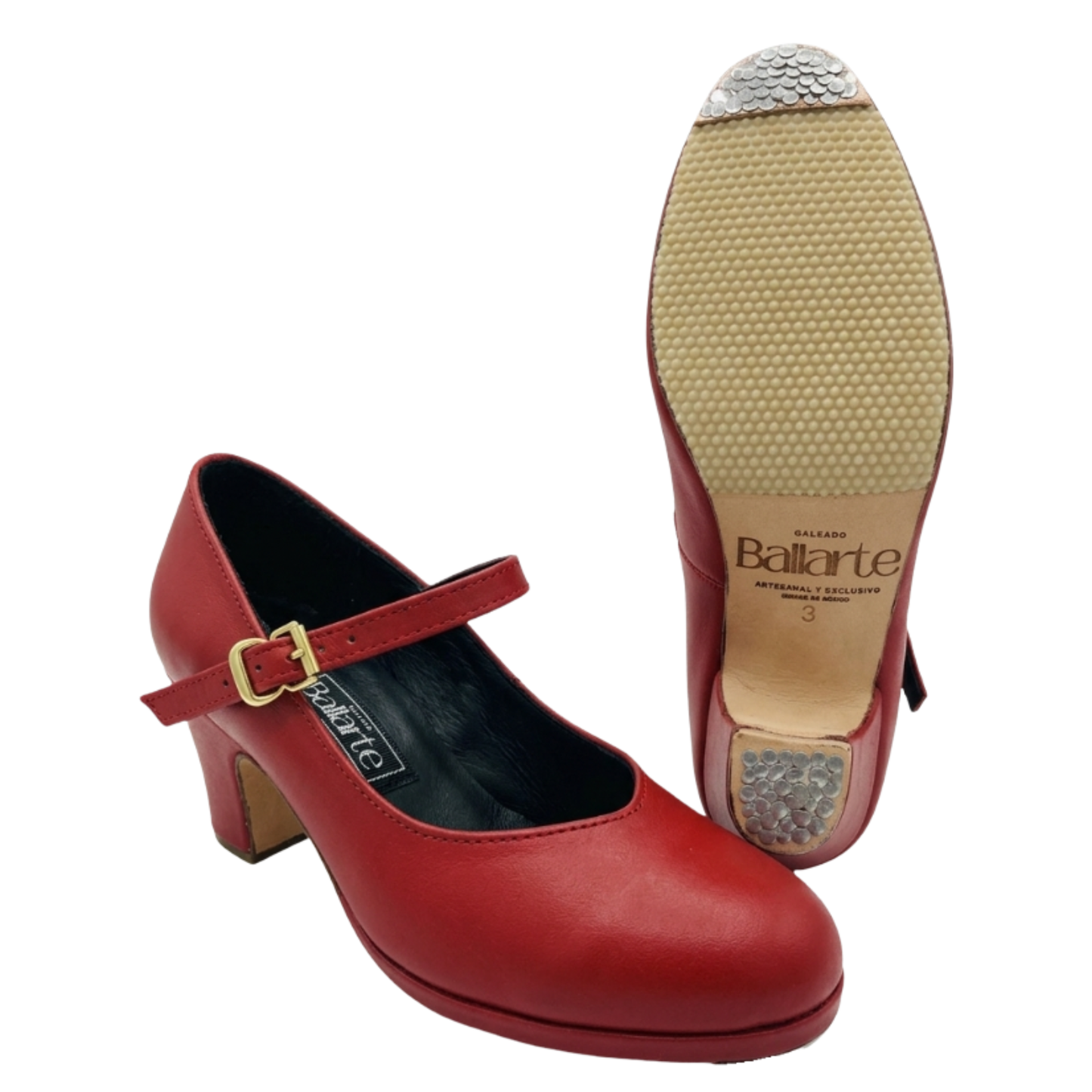 Zapatilla Profesional Folclore Rojo Intenso
