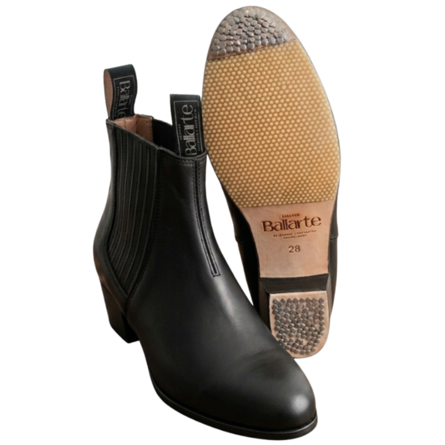 Botin Piel Negro