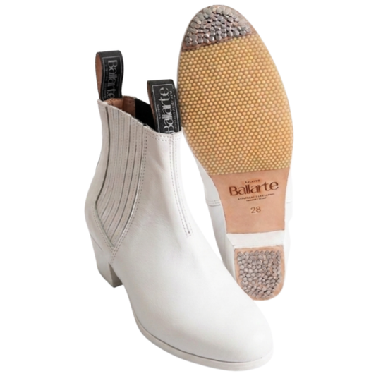 Botin Piel Blanco