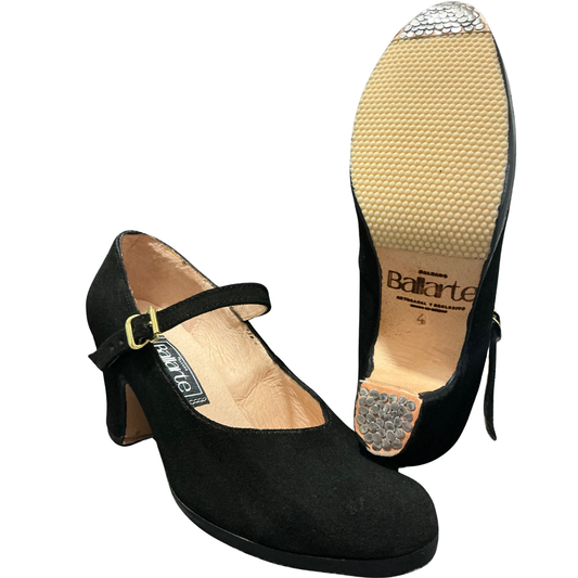 Zapatilla Profesional Folclore Gamuza Negro
